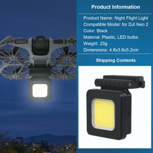 WAYCAI Quick Release Night Flying Light LED Light Drone Rechargeable Lamp Durable Nighttime Lighting Landing Gear for DJI NEO 2 Aerial Photography