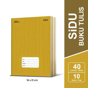 Buku Tulis Sidu Cover Sampul Nama Buku Tulis Sidu Craft Isi 40 Lembar ( 1 Pack 10 Buku )