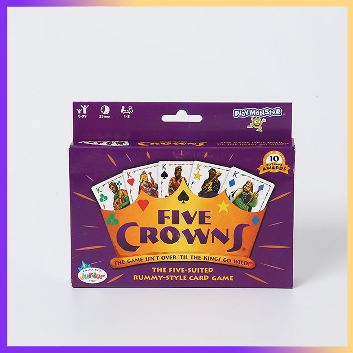 Five Crowns Card Game Purple Kings go Wild 17 Players Fun Family