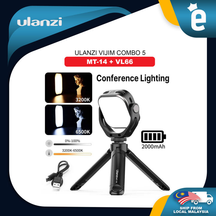 Ulanzi Vijim Video Conference Lighting Kit with 360 Degree Rotatable