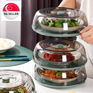 Multi-layer Stackable Dish Cover Kitchen Insulation Cover Dust-proof Table Food Cover Household Leftovers Storage Pan [SG SELLER]