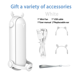 Portable Handheld Fan 4 IN 1 Hand Fan Desktop Fan with Power Bank/Flashlight/Fragrance USB Rechargeable Small Personal Fan with 3 Speeds Setting Powerful Quiet Portable Fan Mini Cooling Electric Fan for Girls Woman Office School Working Home