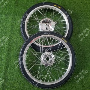 Bánh căm wave đùm mạ crom căm mạ crom niềng nhôm thái kèm vỏ ruột crv 60/70 như hình HTH1120 MSP 2036