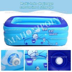 kolam renang dewasa super jumbo Kolam Renang Anak Jumbo Murah Bestway kolam renang jumbo Anak gratis pompa Mandi Bola Ocean Pool Anak Deep Dive Pool Ukuran Besar PERSEGI PANJANG KARET BAHAN Swimming Pool for Kids 150/180/200CM