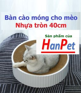 Bàn cào móng cho mèo (nhựa tròn 40cm)
