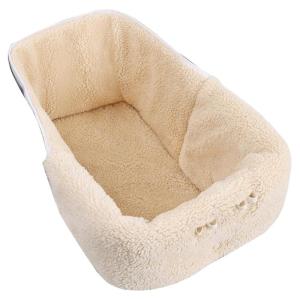 Windproof Pet Strollers Winter Liner Thermal Fleece Insulation Polyester Blend Removable Cover For Small Medium Large Pet