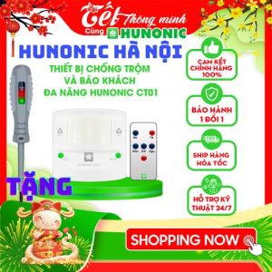 Thiết Bị Chống Trộm Kết Hợp Báo Khách Hunonic CT01 Điều Khiển Từ Xa Gửi Thông Báo Về Điện Thoại