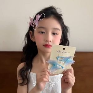 Klip Rambut Rama-Rama Butterfly Hair Clip Cute Princess Hair Accessories Girls Butterfly Hairpin
