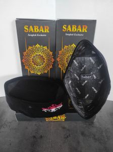 Songkok Peci Kopiah SABAR NU AC Bludru Hitam Halus Berkualitas