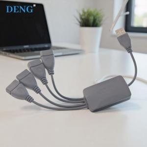 【Special price】Deng 1Pcs USB 2.0 Extension Data Cable 1 Male To 4 Female USB HUB Splitter Extend Cable Power Adapter Socket