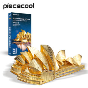 Piececool Xếp Hình Kim Loại 3D Cho Người Lớn-Bộ Lắp Ghép Nhà Hát Opera Sydney Bộ Mô Hình Tự Làm Khối Xây Dựng Kiến Trúc Quà Tặng Xếp Hình Cho Trẻ Em