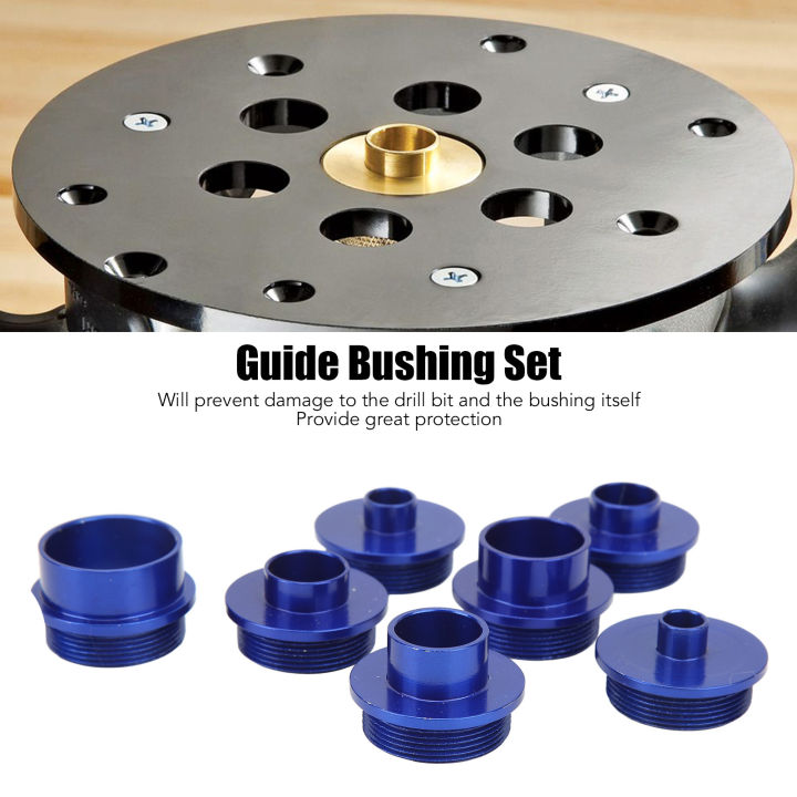 Aluminium Router Guide Router Template Guide Set Router Template Guides Bushing 10 Pcs ...
