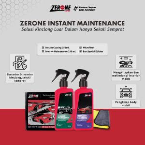 Zerone Japan Paket Perawatan Pengkilap Body Pelindung Interior Mobil