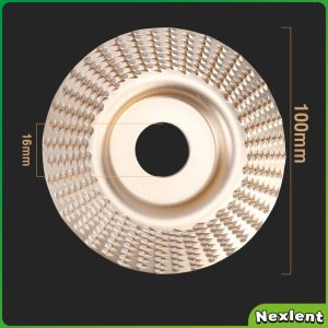 Nexlent High Quanlity Wood Grinding Wheel Rotary Disc Sanding Wood Carving Tool 16mm Bore