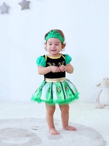Kids Romper Tutu Dress with Headband Infant Baby Girl Princess Clothes Cute Design Baby Dress Halloween Party Costumes Outfit