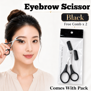 Professional 5 in 1 Eyebrow Trimming Kit Eyebrow Scissor Comb Tweezer Razor Brow Shaper Grooming Set Beauty Tool套装修眉剪刀梳