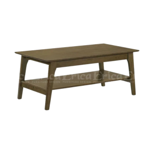 Erica Asher Solid Wooden Coffee Table/ Solid Rubberwood/ Meja Kopi Kayu