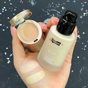 NOVO Lasting Makeup  Skin Beauty Nourishing Liquid Foudatation 沁润奶油养肤遮瑕粉底液 遮瑕膏组合遮瑕保湿防水不脱妆粉底  🐦‍🔥