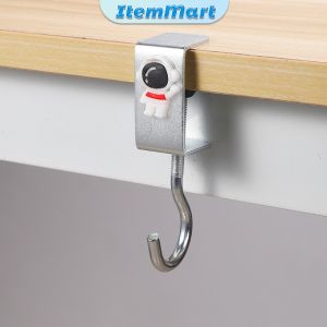 ItemMart Portable Metal Hook Table Hook Multifunction Hooks with Cartoon Pattern Student Supplies