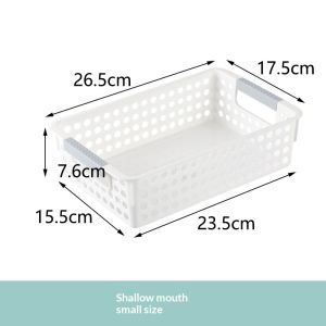 Giỏ đựng đồ nhựa có lỗ thông hơi thiết kế sâu dùng để lưu trữ đồ chơi sách vở và vật dụng hàng ngày – Giúp sắp xếp gọn gàng hiệu quả