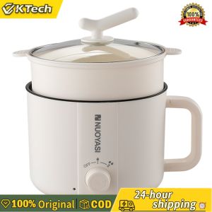 【Free Shipping】 Electric Multi Cooker 1.8L with Non-Stick Inner Pot for Noodles Soup and Oatmeal Easy to Operate Kitchen Gadget