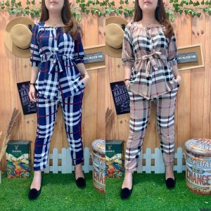 GHAUDENS SETELAN BERRY PEPLUM BUTTON SHAQILLA 3017