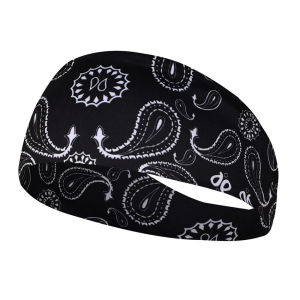 New Portable Absorbing Sweat Fitness Sweat Guide Sweatproof Elastic Running Headband Antiperspirant Band