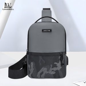 LouisWill Mens Chest Bag Cross-Body Bag Camouflage Bag Waterproof Shoulder Bag Sports Bag Large Capacity Casual Bag Messenger Bag Outdoor Fitness Bag Travel Bag Business Bag For Men