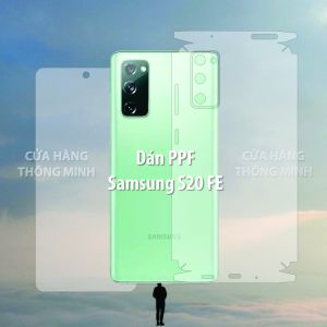 ấm dán Samsung S20 FE dán PPF mặt trước dán mặt sau dán màn hình dán mặt lưng Full viền chuẩn