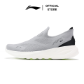 Li-Ning Men's SOFT GO 2 Knit Slip-on Casual Walking Shoes Cushion Comfort Stable Mesh Jogging Daily Sports Sneaker AGLV017. 