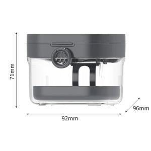 INNEWIN Double Layer Denture Bath Case Transparent Leak-Proof Braces Storage Box Durable Invisalign Retainer Holder