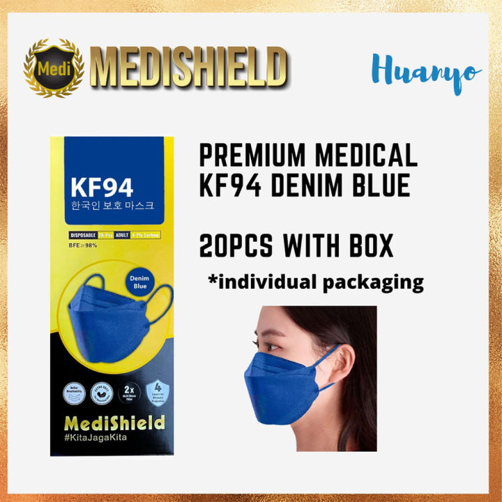 MediShield KF94 4 Layer Medical Anti Virus Face Mask (Ear Loop, 10pcs ...