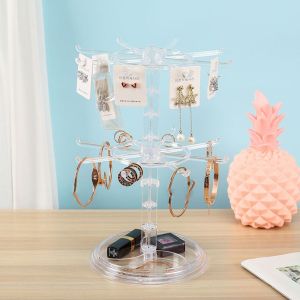 GONG4 Simple Trendy Hair Ring Rack Organizer Bracelet Holder Necklace Display Stand Key Chain Hanger Jewelry Display Stand Fashion Accessories Jewelry Display