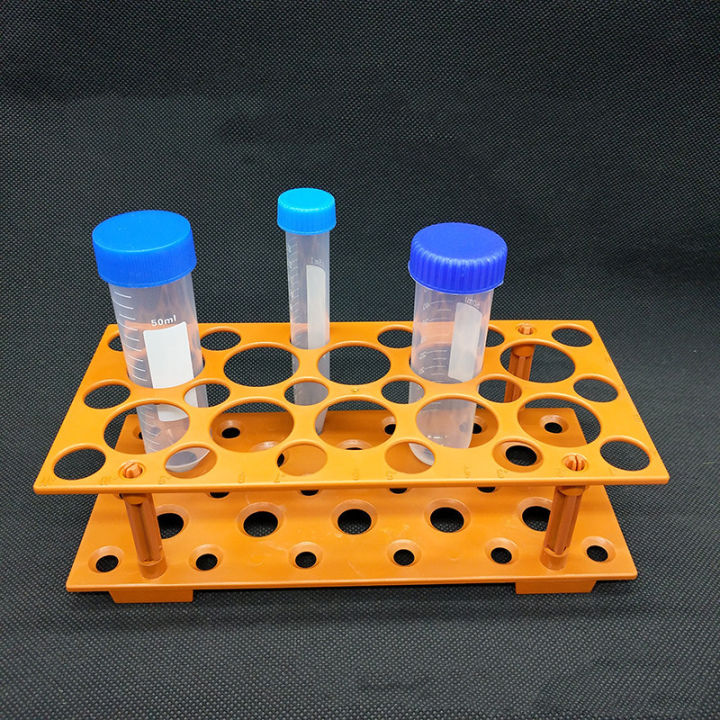 Detachable Laboratory Tube Rack Holder - 50 Holes For 15ml & 50ml Tubes, ABS & HIPS Material For Lab Organization