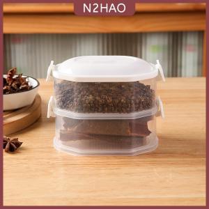 N2HAO  Nhà bếp gia vị lưu trữ hộp hành tây gừng tỏi tươi giữ hộp nhiều lớp thực phẩm niêm phong chống ẩm bao bì bể hộ gia đình