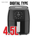 PowerPac Digital Air fryer 4.5L with Hot Air Flow System (PPAF351). 