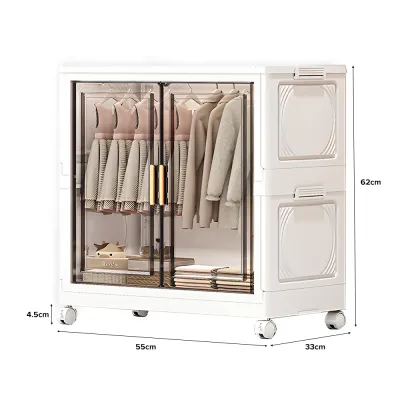 (JIJI.SG) REAVE Foldable Wardrobe Cabinet - Storage Box / Organiser / Multipurpose/ Wardrobes