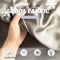 Dansunreve 4in1 Ice Silk Bedsheet Set Cool Fittedsheet + Pillowcase + Bolster Case Plain Single Queen King Bed Sheet Sets. 