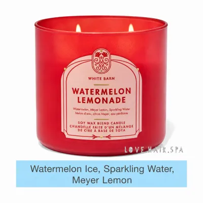 SG Stock ⭐️ WATERMELON LEMONADE Bath & Body Works 3-Wick Scented Candle BBW Home Fragrance Bath BodyWorks White Barn BBW