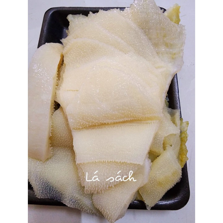 1kg Lá Sách Bò trắng,làm sạch,hấp chín,khay 1kg nét đủ