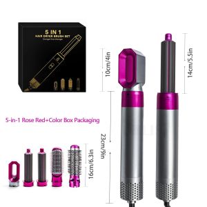 Multi-Functional 5-In-1 Straightening Iron Curling Iron Hot Comb Styling Set Hair Dryer And Electric Comb Hairdressing Tools