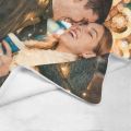 HUGLAZY Custom Blanket with Photos Text Personalized Picture Throw Blankets for Couple Birthday Fathers Mothers Valentines Day Gift. 