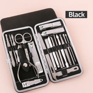 19pcs Set Original Manicure Set Stainless Steel Nail Clippers Set Premium Carbon Steel for Personal Manicure