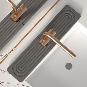 Diatomite Sink Mat  Fast-Absorbent Sink Splash Guard Mat  Anti-Slip Countertop Pad【RainbowCulture】