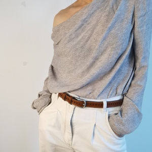 ＜1220＞  Nhà Máy Bán Hàng Trực Tiếp Thắt Lưng Mới Thắt Lưng Da Nữ Rỗng Thắt Lưng Quần Jean Học Sinh Giản Dị Thắt Lưng Tất Cả Phù Hợp Không Cần Đục Lỗ