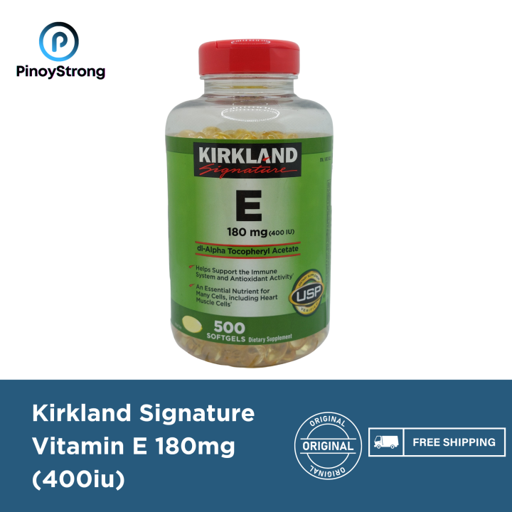 Kirkland Signature Vitamin E 180 mg., 500 Softgels, EXPIRY MAY 2025