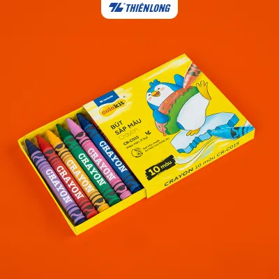 Combo 5/10 Bút sáp màu Thiên Long Colokit 10-12 màu tươi sáng tiêu chuẩn Châu Âu an toàn cho trẻ em tô màu vẽ tranh CR-C015-16
