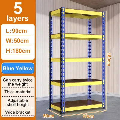 YOYO 4/5 Tier Heavy-Duty Boltless Warehouse Shelving | Adjustable Height Storage Rack | Household Multi-layer Organizer | Store Storage Rack