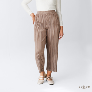 Cotton Inch - Kiara Celana Kulot Plisket Lidi Celana Panjang Wanita