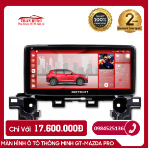[HÀNG CHÍNH HÃNG]MÀN HÌNH Ô TÔ THÔNG MINH GOTECH GT MAZDA PRO. Chạy sim 4G. kết nối với các thiết bị ngoại viPhụ kiện oto camera lùicamera hành trình. Nghe nhạc giải trí đa phương tiện